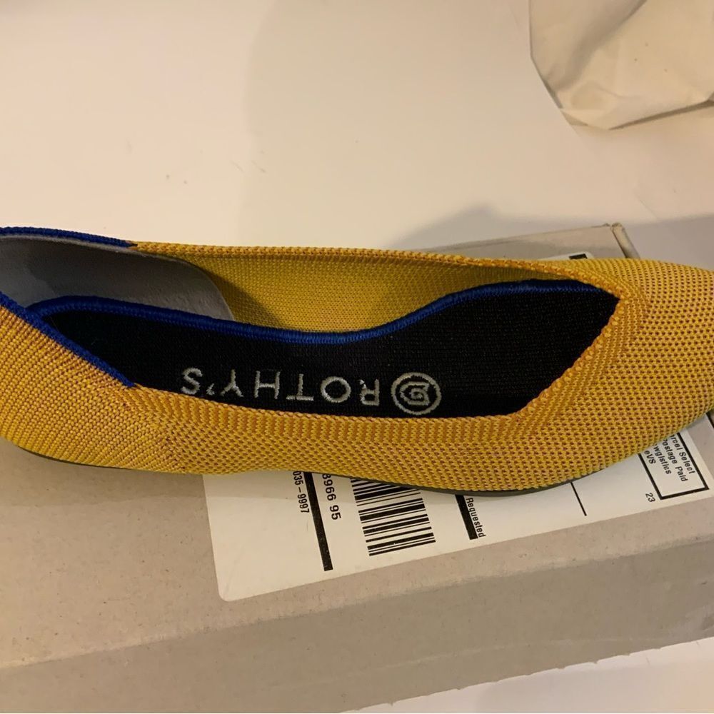 Rothy's The Point Yellow marigold Shoes Flats Women's 6 Rothys China